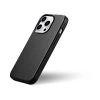 iCarer Case Leather pokrowiec etui z naturalnej skóry do iPhone 14 Pro Max czarny (WMI14220708-BK) (kompatybilne z MagSafe)