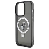 Etui Karl Lagerfeld Ring Stand Karl&Choupettte MagSafe na iPhone 14 Pro - czarne