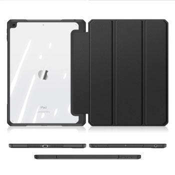 Dux Ducis Toby pancerne etui z klapką Smart Case do iPad 10.2'' 2021 / iPad 10.2'' 2020 / iPad 10.2'' 2019 z uchwytem na Apple Pencil czarny