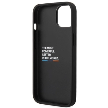 Etui BMW Stamped Tricolor Stripe na iPhone 14 - czarne