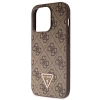 Etui Guess Crossbody 4G Metal Logo na iPhone 14 Pro Max - brązowe