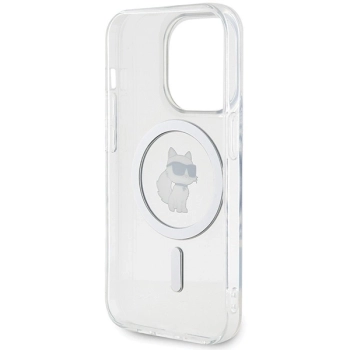 Etui Karl Lagerfeld IML Choupette MagSafe na iPhone 15 Pro - przezroczyste