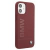Etui BMW Silicone Signature Logo na iPhone 12 mini - czerwone