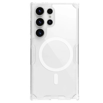 Etui Nillkin Nature Pro pancerne z magnetycznym ringiem do Samsung Galaxy S24 Ultra - białe