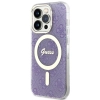 Etui Guess 4G MagSafe na iPhone 14 Pro - purpurowe