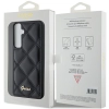 Etui Guess Quilted Metal Logo na Samsung Galaxy S23 FE - czarne
