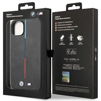 Etui BMW Quilted Tricolor na iPhone 14 Plus - szare