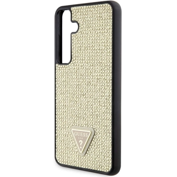Etui Guess Rhinestone Triangle na Samsung Galaxy S24 - złote