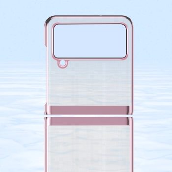 Plating Case etui Samsung Galaxy Z Flip 4 pokrowiec z metaliczną ramką czarne