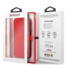 Etui Ferrari On Track Carbon Stripe na iPhone 13 mini - czerwone