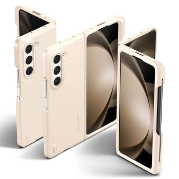 Etui Spigen Thin Fit Pen na Samsung Galaxy Z Fold 5 - beżowe