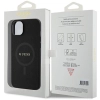 Etui Guess Saffiano MagSafe do iPhone 15 Plus - czarne