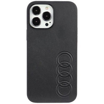 Etui Audi Synthetic Leather na iPhone 13 Pro Max - czarne