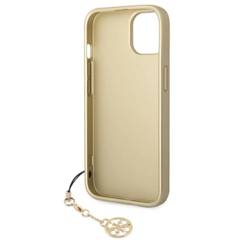 Etui Guess 4G Charms Collection na iPhone 14 Plus - brązowe