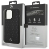 Etui Mercedes Silicone Stars Pattern MagSafe na iPhone 15 Pro Max - czarne