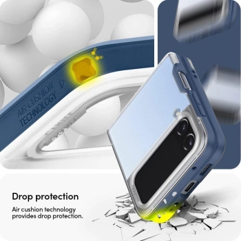 Etui Spigen Cyrill Color Brick na Samsung Galaxy Z Flip 4 - matowo-ciemnoniebieskie