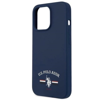 Etui U.S. Polo Assn. Silicone Collection na iPhone 13 Pro / iPhone 13 - granatowe