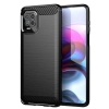 Carbon Case elastyczne etui pokrowiec Motorola Moto G100 / Edge S czarny