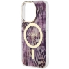 Etui Guess Leopard MagSafe na iPhone 14 Pro Max - różowe