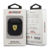 Etui Ferrari On Track Leather na AirPods 1/2 - czarne