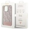 Etui Guess GCube Stripes MagSafe na iPhone 14 Pro - różowe