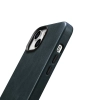 iCarer Oil Wax Premium Leather Case skórzane etui iPhone 14 Plus magnetyczne z MagSafe ciemnoniebieski (WMI14220703-BU)