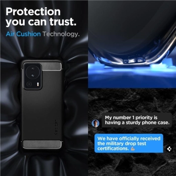 Etui Spigen Rugged Armor na Xiaomi 13 Lite - czarny mat