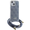 Etui Guess Crossbody Cord 4G Print na iPhone 15 / 14 / 13 - niebieskie
