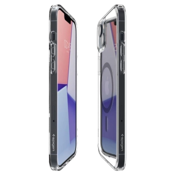 Etui Spigen Ultra Hybrid Mag z MagSafe na iPhone 14 przezroczysto-szare