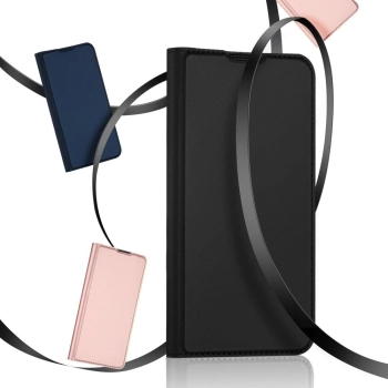 DUX DUCIS Skin Pro kabura etui pokrowiec z klapką Huawei P40 Lite E czarny