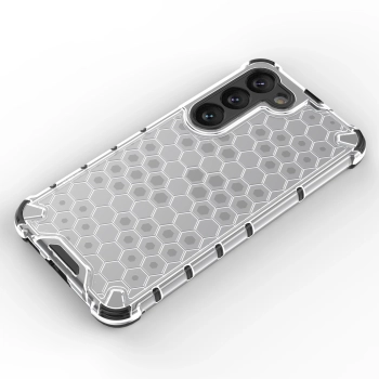 Honeycomb etui do Samsung Galaxy S23 pancerny hybrydowy pokrowiec przezroczyste