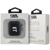 Etui Karl Lagerfeld Monogram Karl Head na AirPods 1 / 2 - czarne