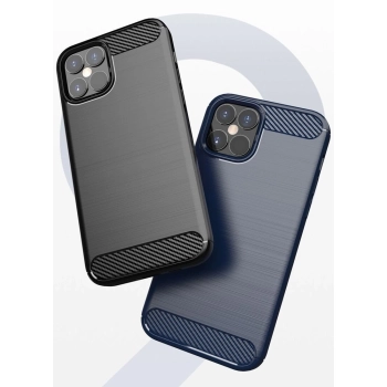 Carbon Case elastyczne etui pokrowiec iPhone 12 mini czarny