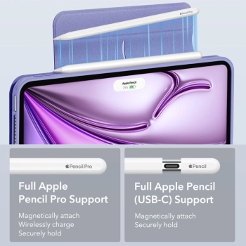 Etui ESR Rebound Hybrid na iPad Air 10.9'' 4/5 2020-2022 / 11.6'' 2024 - fioletowe