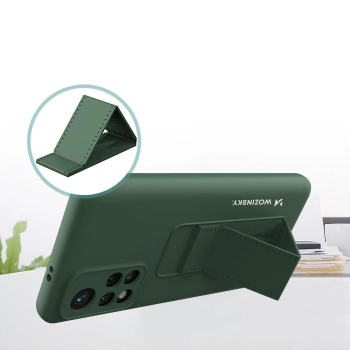 Wozinsky Kickstand Case silikonowe etui z podstawką etui Xiaomi Redmi 10 różowe