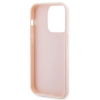 Etui Karl Lagerfeld 3D Rubber Glitter Logo na iPhone 15 Pro - różowe