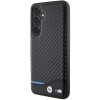 Etui BMW Leather Carbon na Samsung Galaxy S24+ - czarne
