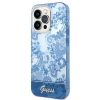 Etui Guess Porcelain Collection na iPhone 14 Pro - niebieskie