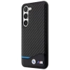 Etui BMW Leather Carbon na Samsung Galaxy S23 - czarne