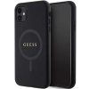 Etui Guess Saffiano MagSafe na iPhone 11 / Xr - czarne