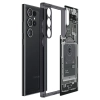 Etui Spigen Ultra Hybrid na Samsung Galaxy S24 Ultra - ciemnoszare (wzór Zero One)