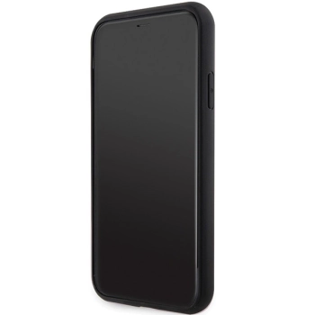 Etui Guess GCube Stripes MagSafe na iPhone 11 / Xr - czarne