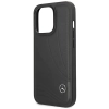 Etui Mercedes Leather Wave Patern na iPhone 14 Pro Max - czarne