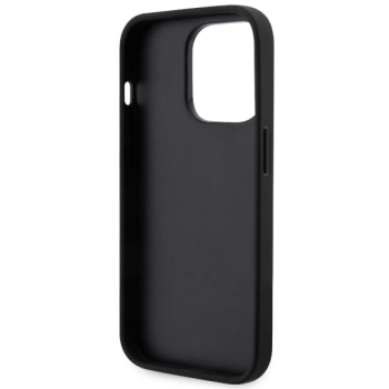 Etui Karl Lagerfeld Saffiano Monogram Ikonik na iPhone 14 Pro - czarne