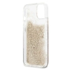 Etui Guess 4G Big Liquid Glitter na iPhone 13 mini - złote
