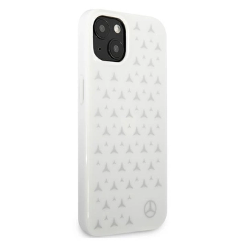 Etui Mercedes Silver Stars Pattern na iPhone 13 - białe