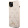Etui Guess 4G Vintage Gold Logo na iPhone 14 - różowe