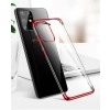 Clear Color case żelowy pokrowiec etui z metaliczną ramką Samsung Galaxy A72 4G niebieski