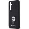 Etui Karl Lagerfeld Fixed Glitter Ikonik Logo Metal Pin na Samsung Galaxy A55 - czarne