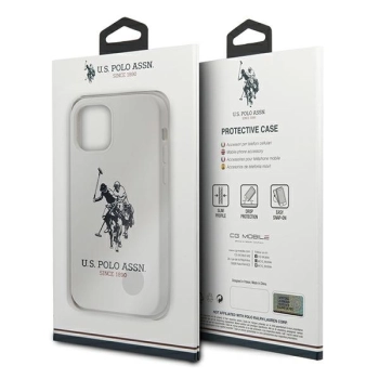 Etui U.S. Polo Assn. Silicone Collection na iPhone 12 Pro Max - białe